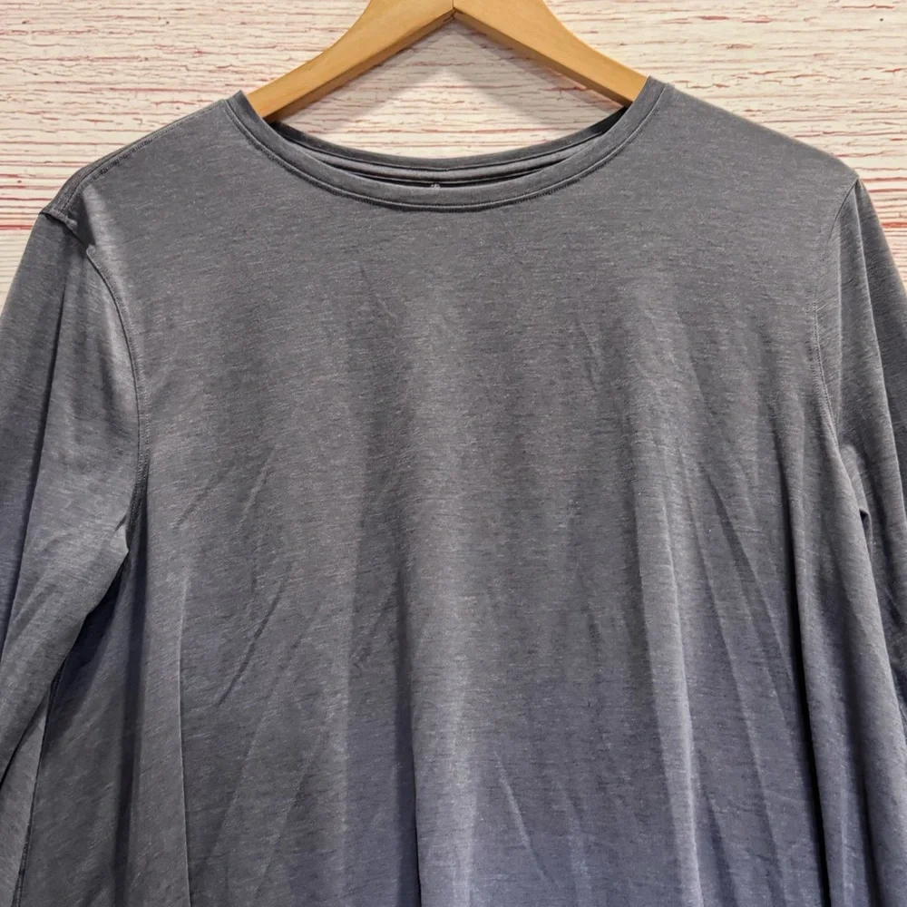 Lululemon Lifted Balance Long Sleeve in Heathered Titanium Sz 8 - Picture 5 of 9